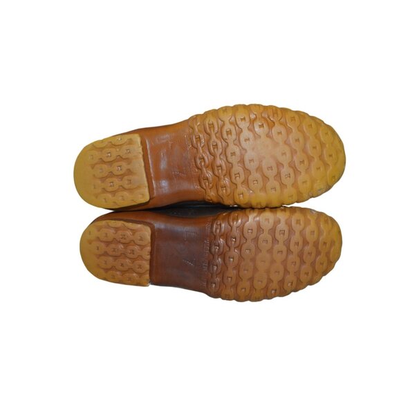 LL Bean Women Bean Boots Size 7 Main Hunting Shoe Outdoor Gorpcore Brown Leather - Picture 9 of 11